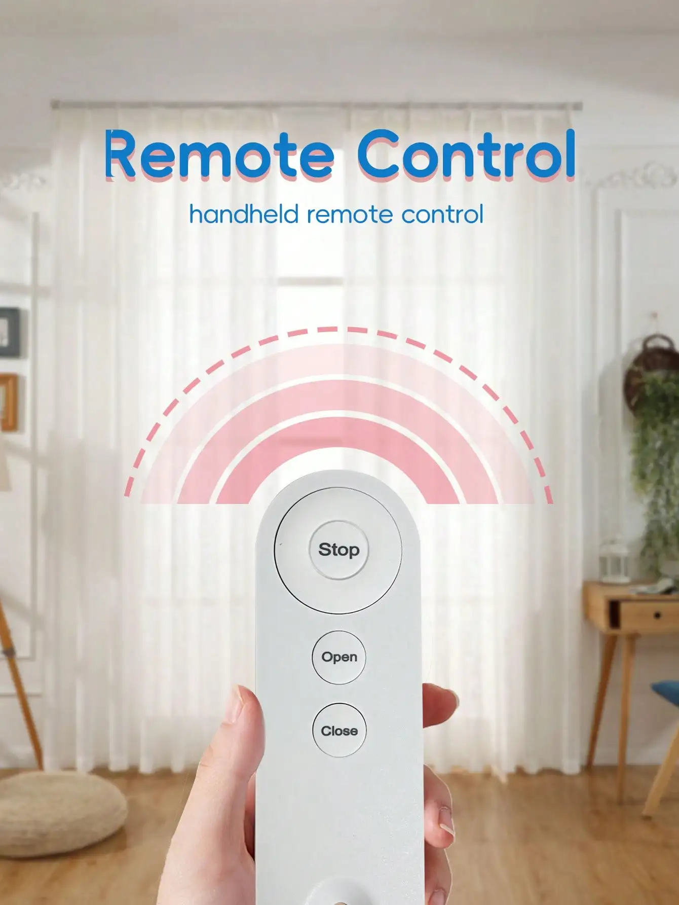 Smart  For Home Curtain Opener T/U Track Curtain  Motor Robot，Limited to only  Remote Button Control Automatic Curtain Opener