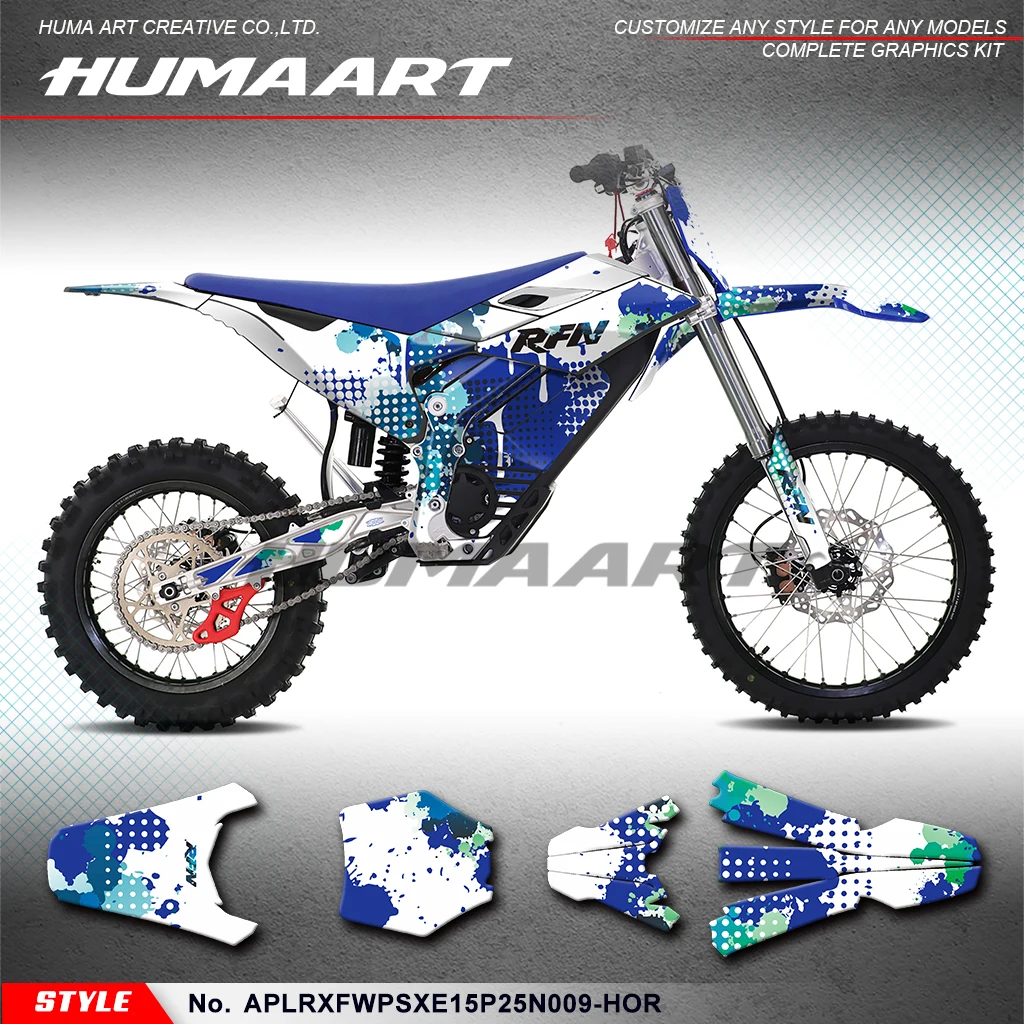 

HUMAART Custom Motorcycle Graphics Wrap Design for Apollo Apollino RFN Warrior Pro SX-E15 / SX-E15 PLUS Decal Kit, Decorative