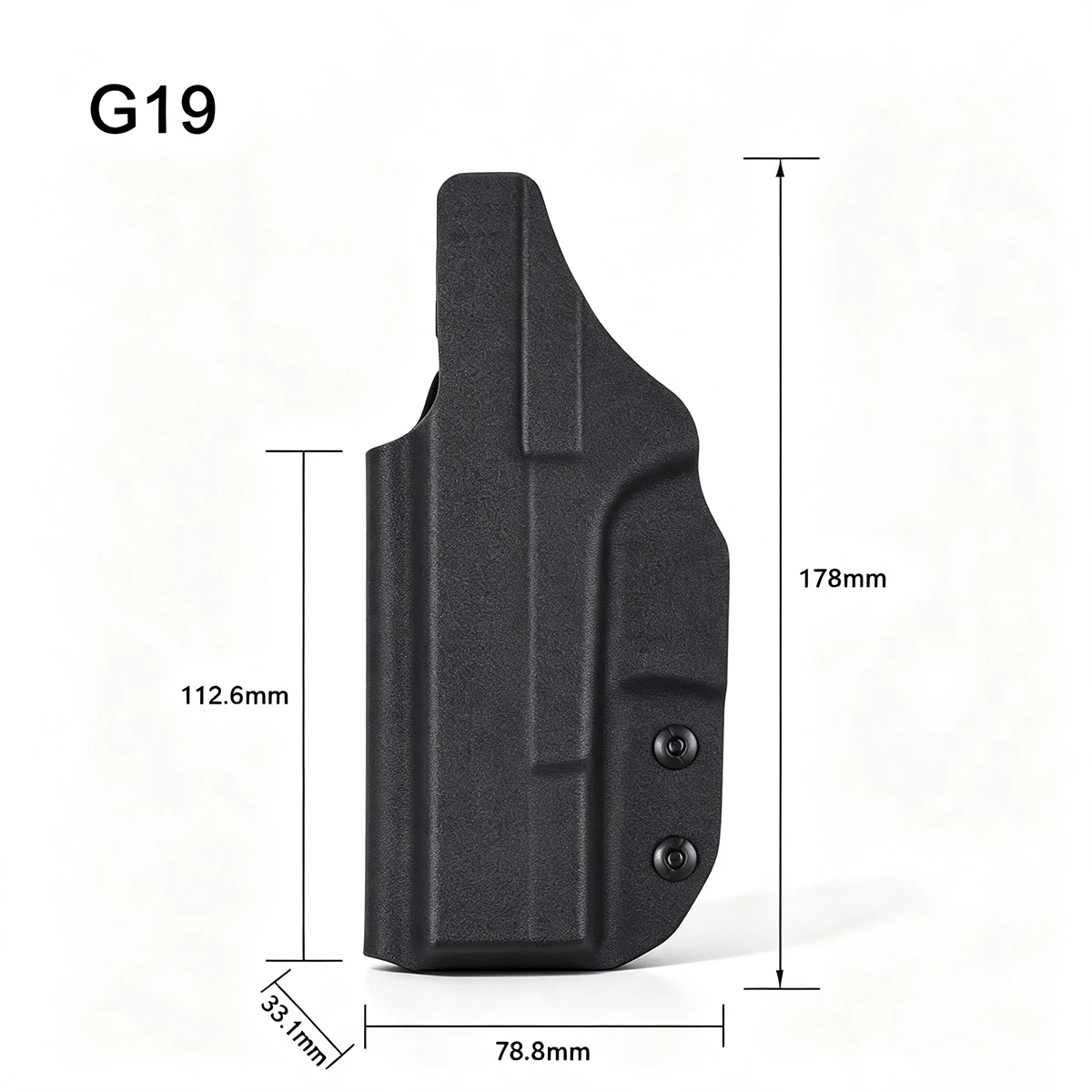 IWB Kydex-Holster für G43X G43 G19 G26 Verdecktes Trageholster für G17 G22 G31 Taurus G2C P365 SP 2022 Jericho 941 CZ P07 – Detail 6