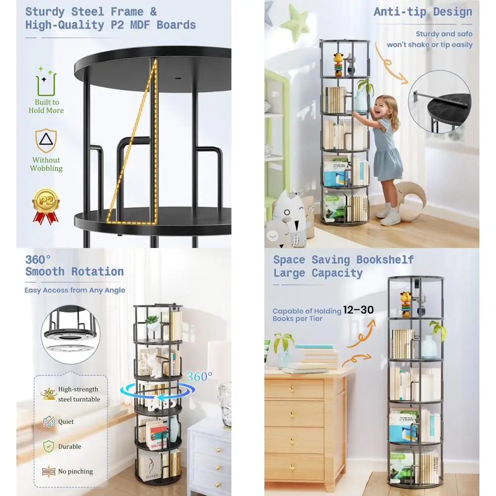 5-Tier Rotating Bla… - image