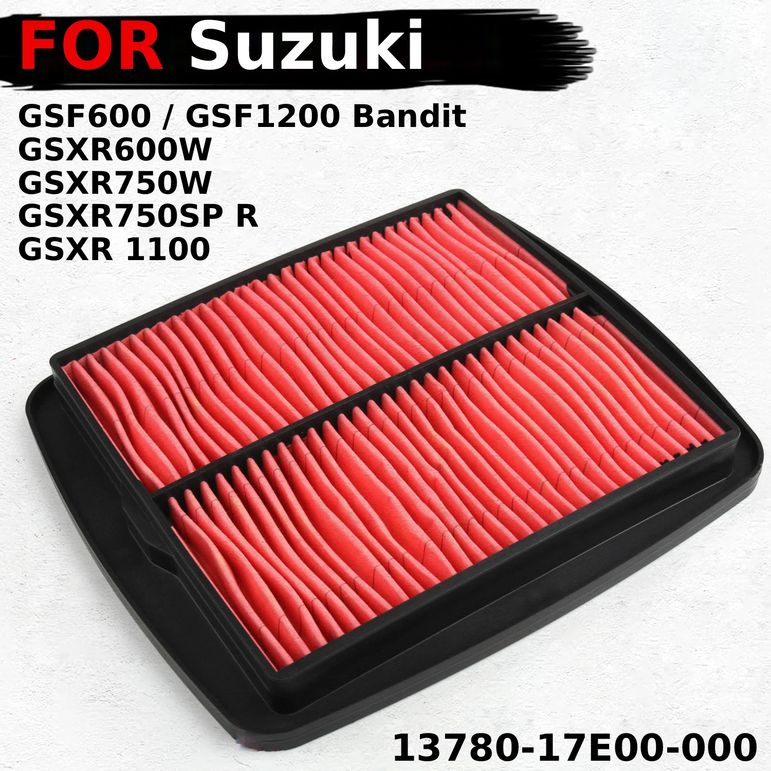 

Motorcycle Air Filter Intake Air Cleaner Element Accessories For Suzuki GSF600 Bandit GSXR600W GSXR750W OEM:13780-17E00-000