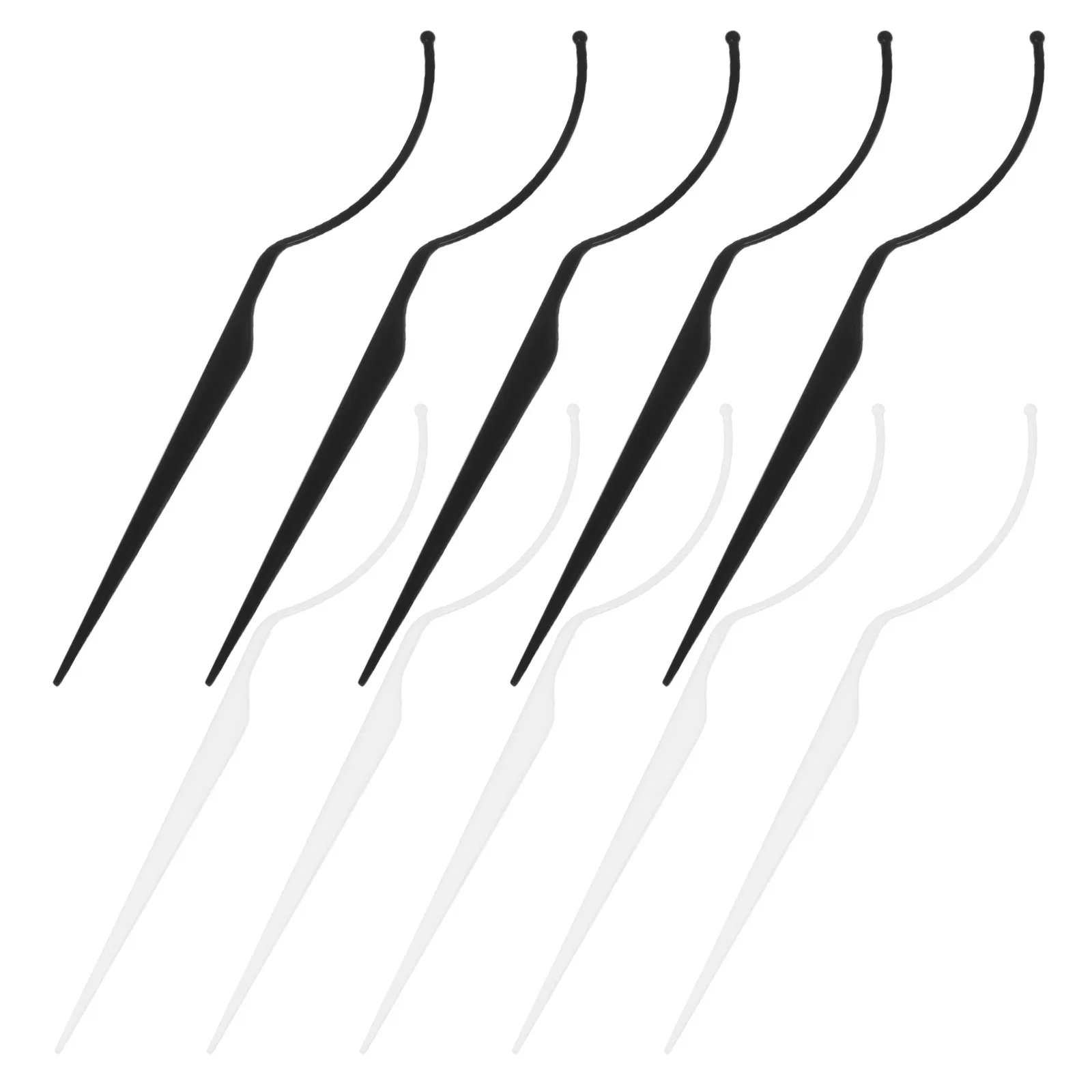 

10Pcs Eyelash Display Tool False Eyelash Holder Acrylic and Fiber Displaying Stick Reusable Lash Organizer for Salon Home Use