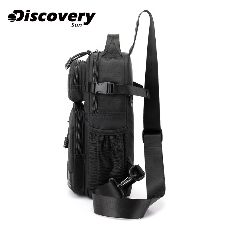 DISCOVERY-SUN Men\'s Crossbody Bag Nylon Shoulder Bag Boys\' Messenger Bag Men\'s Travel Handbag Leisure Fashion Backpack