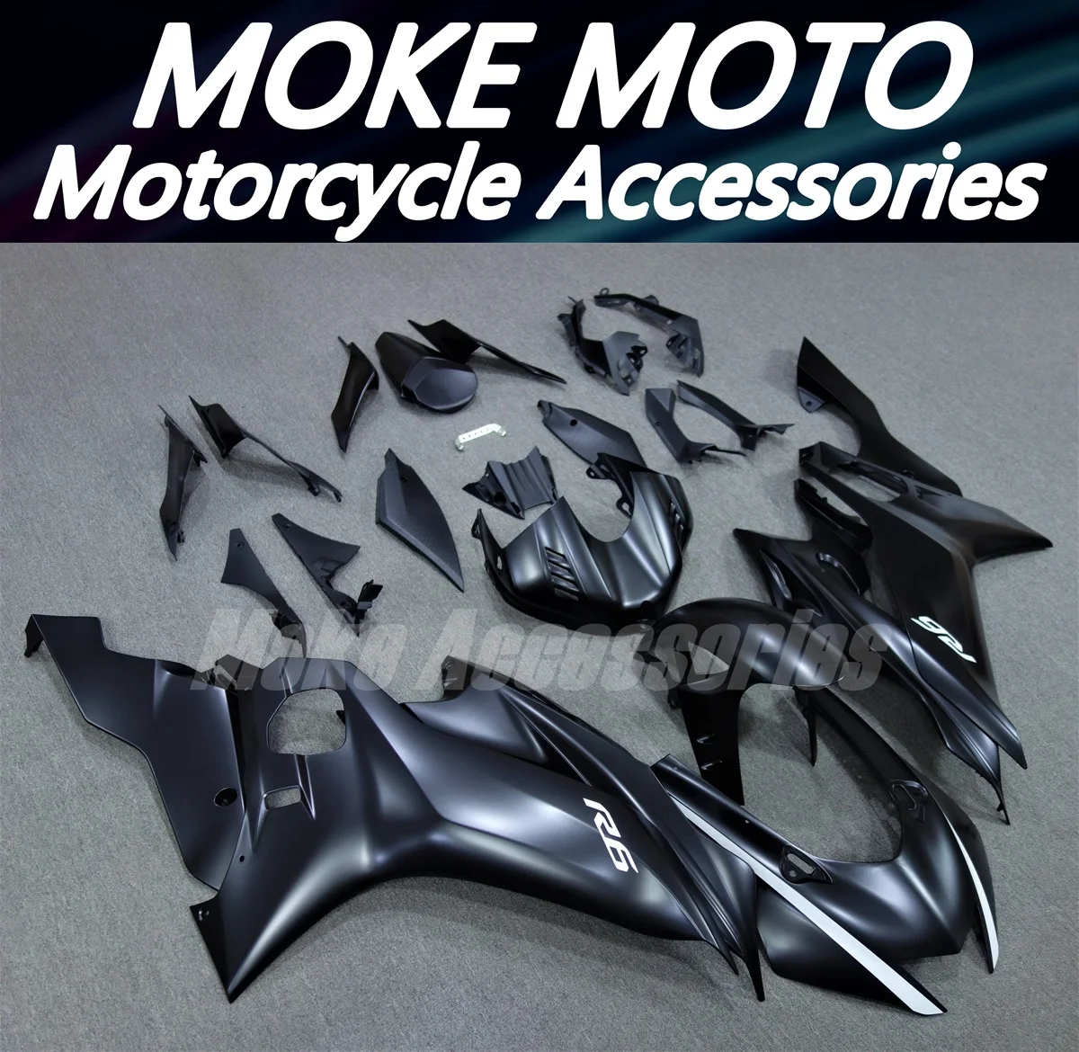 Fairings Kit Fit For Yzf R6 2017 2018 2019 2020 2021 2022 2023 Bodywork Set High Quality Abs Injection New Matte Black White