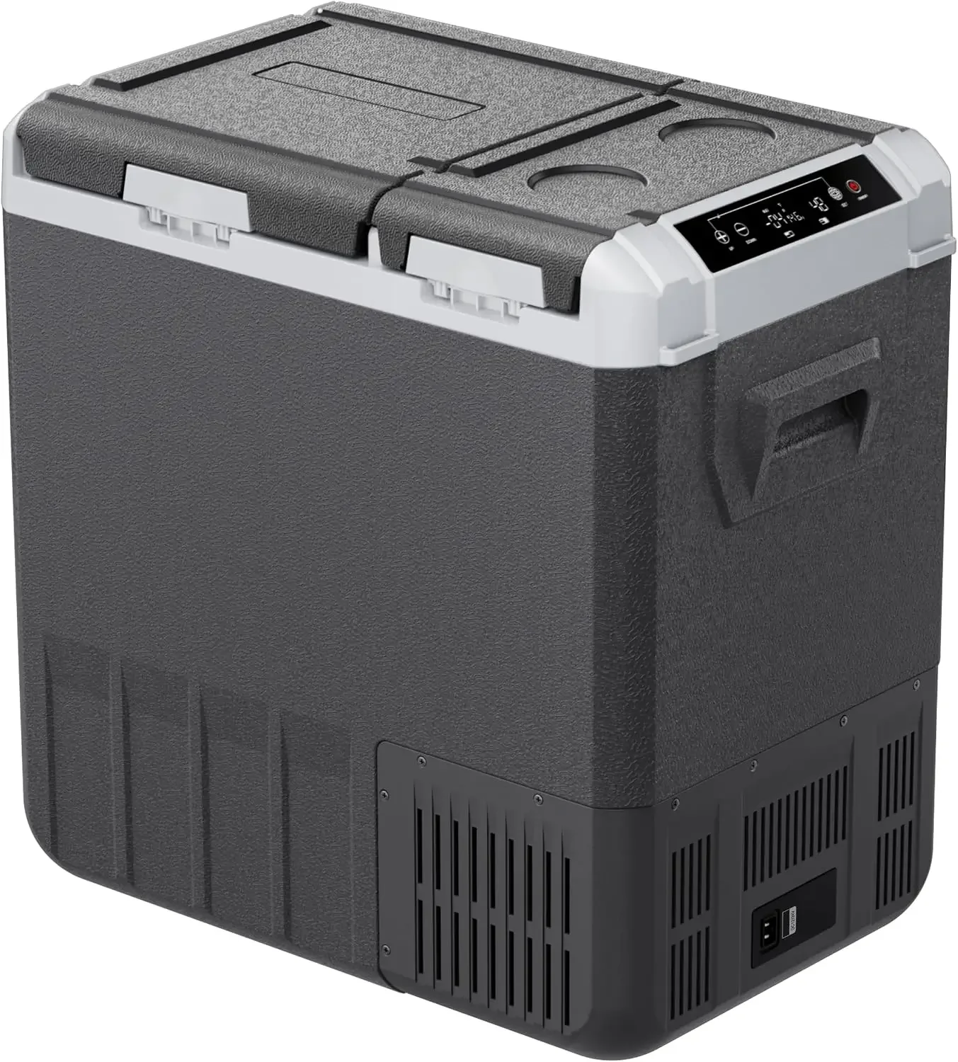 12 Volt Car Refrigerator, 58QT(55L) Electric Cooler, Dual Zone Portable Freezer with 12/24V DC & 100-240V AC, -4℉-68℉, Car Fridg
