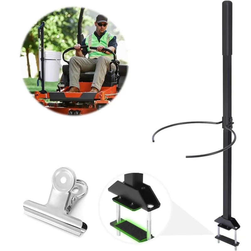 

5 Gallon Barrel Bracket Bracket with Clips, Lawn Mower Accessories Mounting Handle Kit