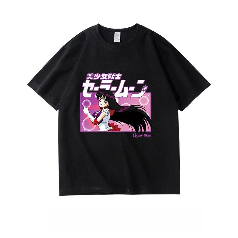T-shirt à manches courtes avec imprimé Sailor Moon, pour hommes et femmes, T-shirt de sport et de fitness pour hommes, nouvelle collection 2026