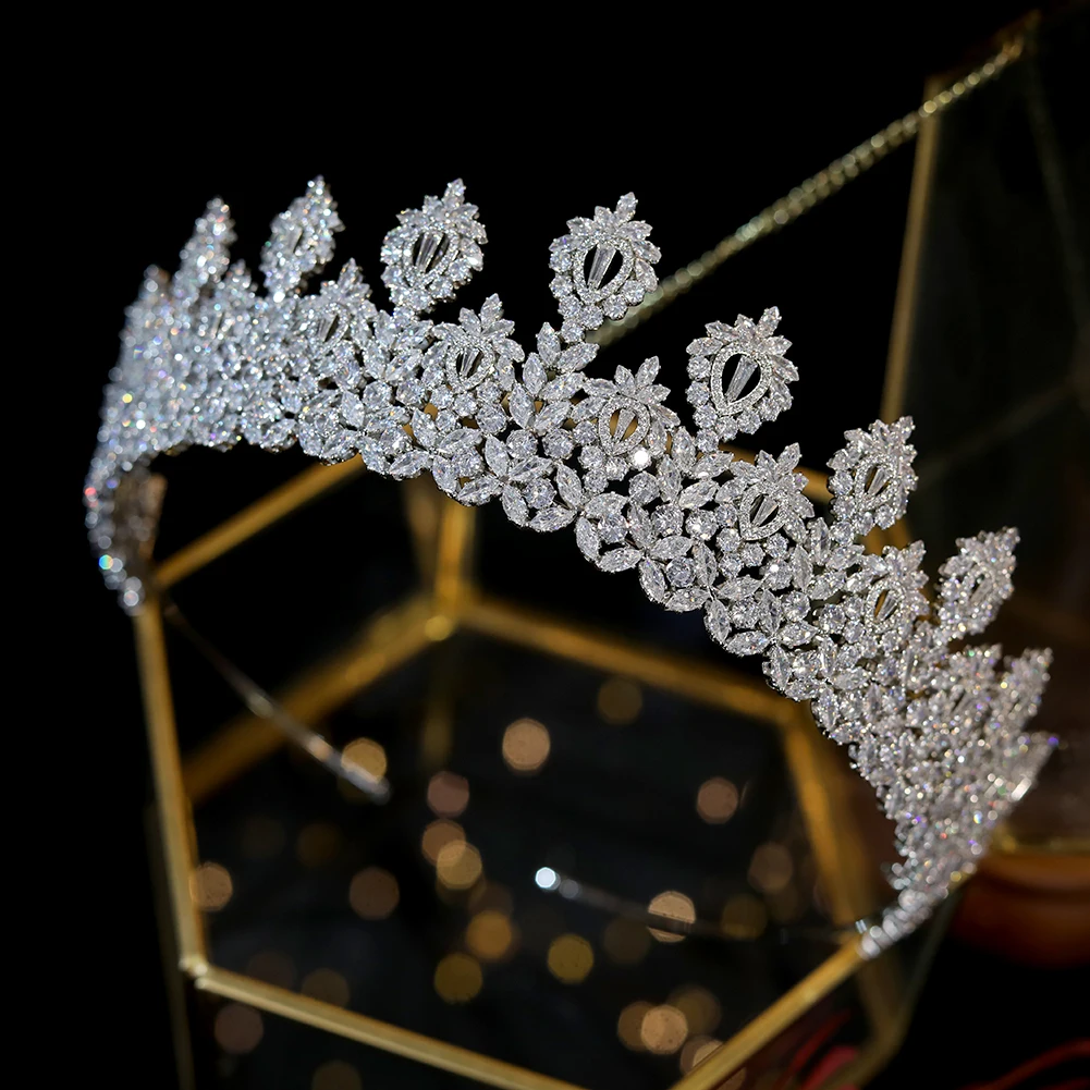 Silver Color Crown Wedding Accessorie Diademas Tiaras Y Tocados Novias  Bride Yкрашения для Bолос Diadema Couronne Mariage