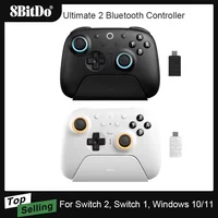 8BitDo Ultimate 2 Controlador Bluetooth Gamepad inalámbrico para Nintendo Switch, Switch 2, Windows 10/11 con accesorio de joystick TMR