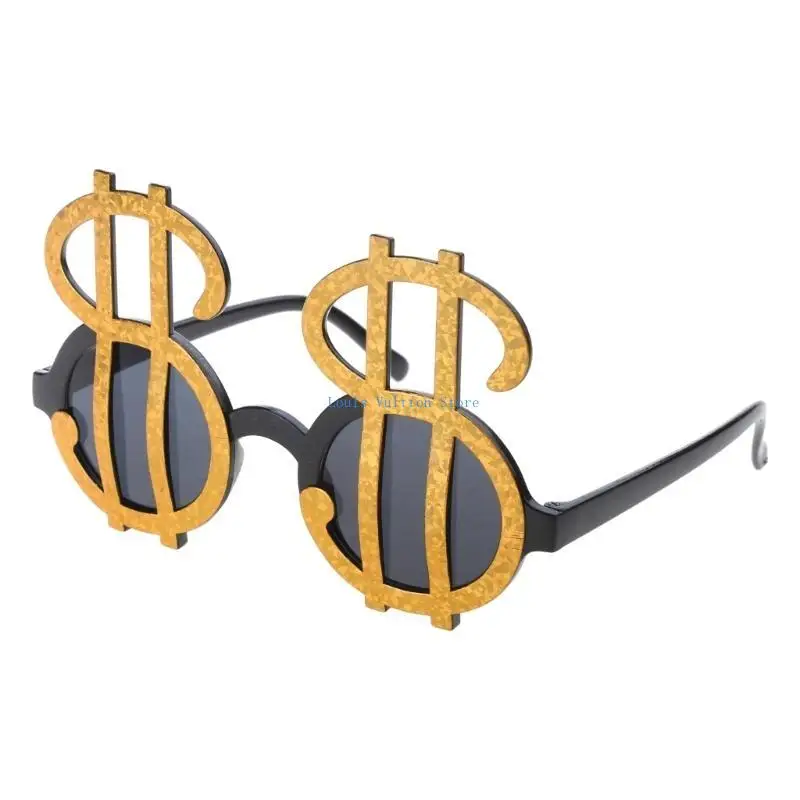 성인과 어린이를위한 L5YB 달러 안경 생일을위한 재미있는 참신 파티 액세서리