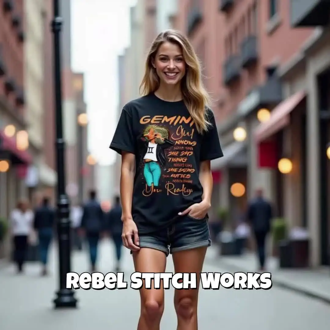 100% Buatan AS, 180g Gadis Virgo Tahu Lebih Dari Dia Mengatakan untuk T-Shirt