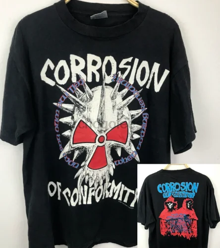 Rare Corrosion Of Conformity Shirt 1985 Holier Animosity Ter 1980s S-3XL