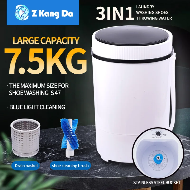 

Мини-барабанная стиральная машина, бытовая полуавтоматическая пластиковая стиральная машина, подходит для стирки рубашек, нижнего белья, носков