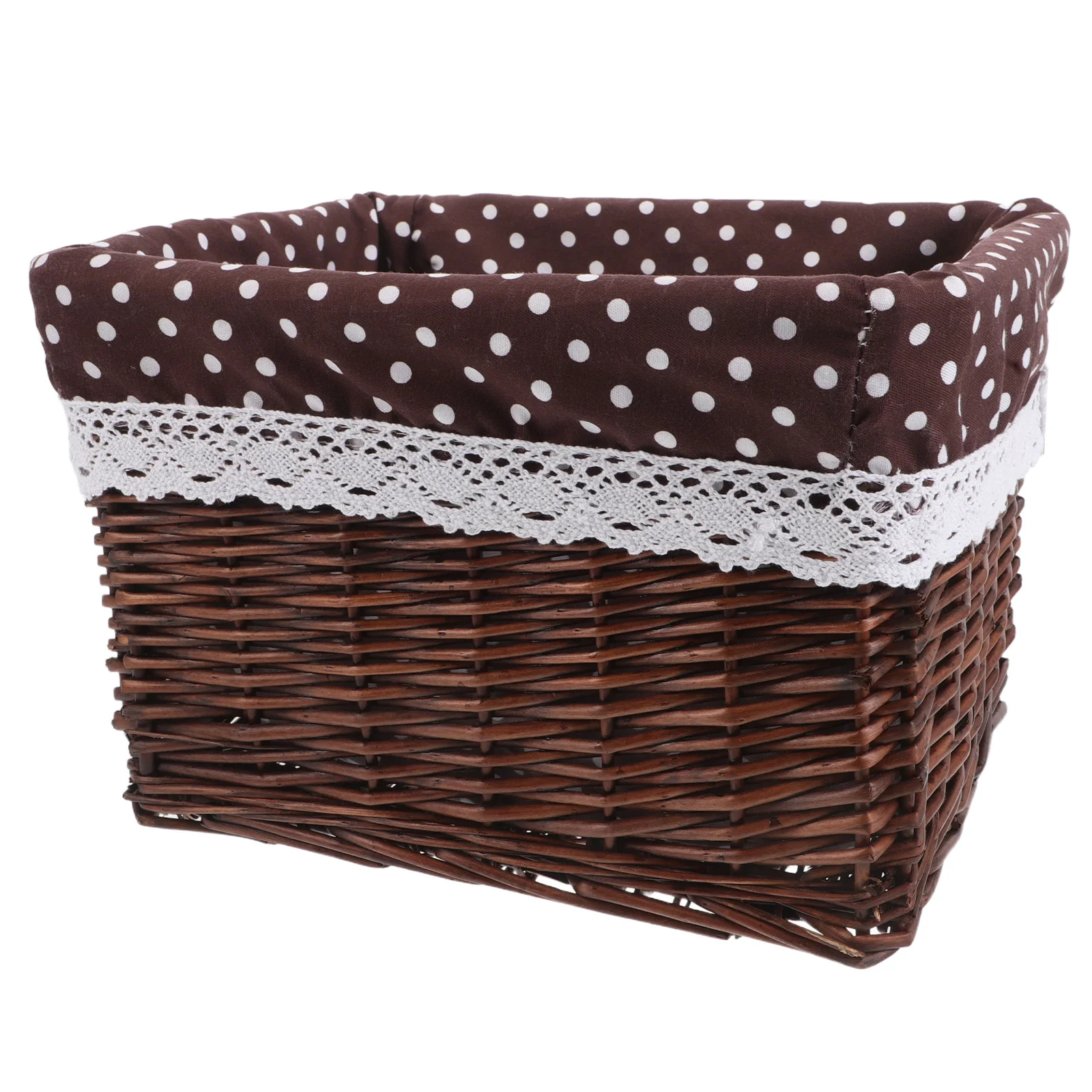 

Woven Basket Storage Cube Large Capacity Natural Material Rattan Baskets Bedroom Living Room Laundry Bin Decorative Wicker