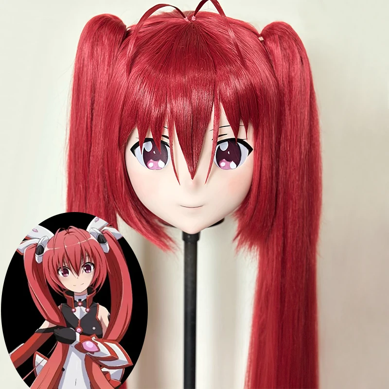 

(MEO303) Customize Handmade Full Head Lockable Crossdress Male to Female Japanese Cartoon Anime Game Character Kigurumi Mask