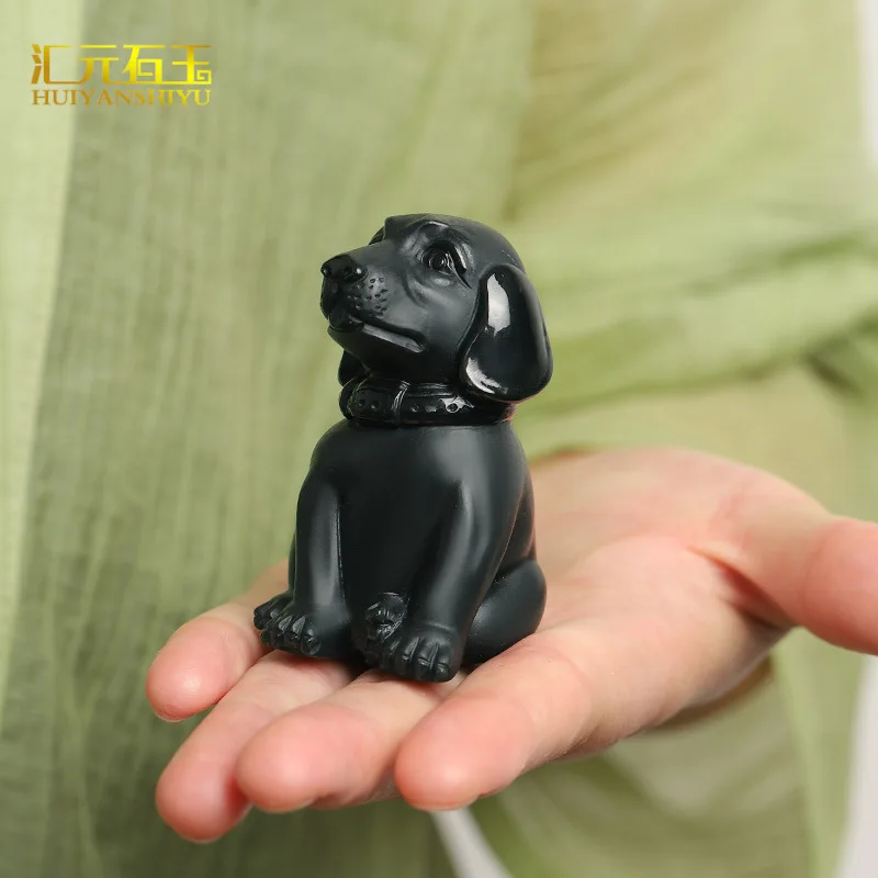 Hetian Green Jade Handheld , Animal Figurine Gifting, Guardian Spirit One'S Zodiac Year, Te