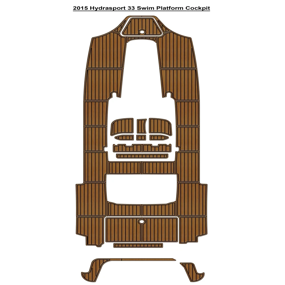 

2015 Hydrasport 33 Платформа для плавания Кокпита Pad Лодка Пена EVA Коврик для пола из искусственного тикового дерева SeaDek MarineMat Самоклеящийся