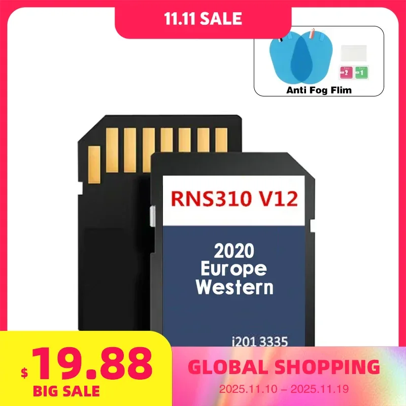 

RNS 310 V12 West Europe FX NAVI Версия SD-карты 2020 Обновление навигационных карт 8 ГБ