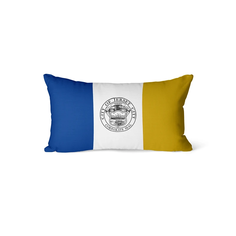 Gaslight Gatekeep GirlbossKiss Jersey City New Jersey Rectangular Throw Pillow Covers Cushion Cases Pillowcases