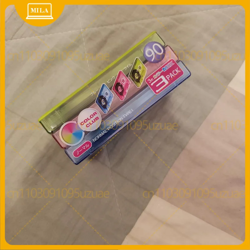 3pcs For Maxell 90-minute three-color pack of 3 discs, high-value first-class tape ribbon, brand new and unopened.