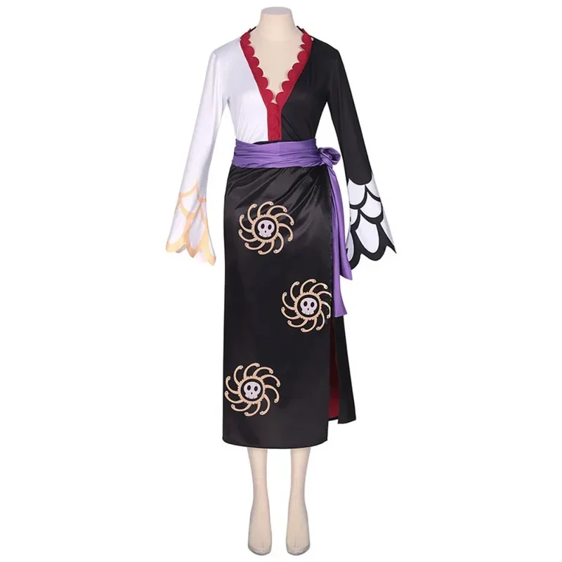 Anime Boa Hancock Cosplay Costume pour femme, Cheongsam, Boucles d'oreilles trempées, Oka Shichibukai, Empereur féminin, Jouer imbibé, ixd'Halloween