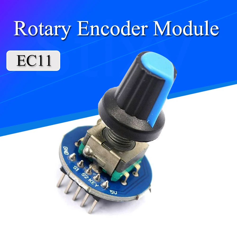 Rotary Encoder Module for Arduino Brick Sensor Development Round Audio Rotating Potentiometer Knob Cap EC11 With Switch