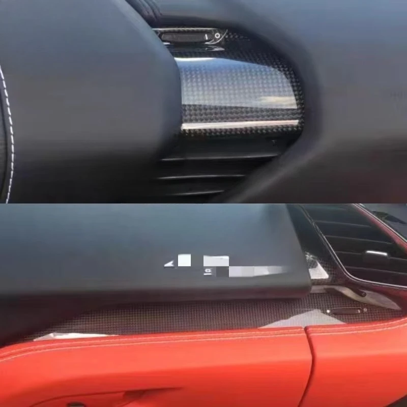 Auto Modified Accessories OEM Style Car Air-conditioning Inlet for 488 Gtb Spider Carbon Center Console Interiors