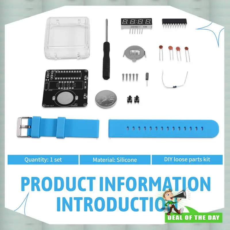 24-Hour Delivery Micro Controller Based DIY Clock Kit Soldering Practice Kit With 4 Digit LED Display For Electronic Beginners S