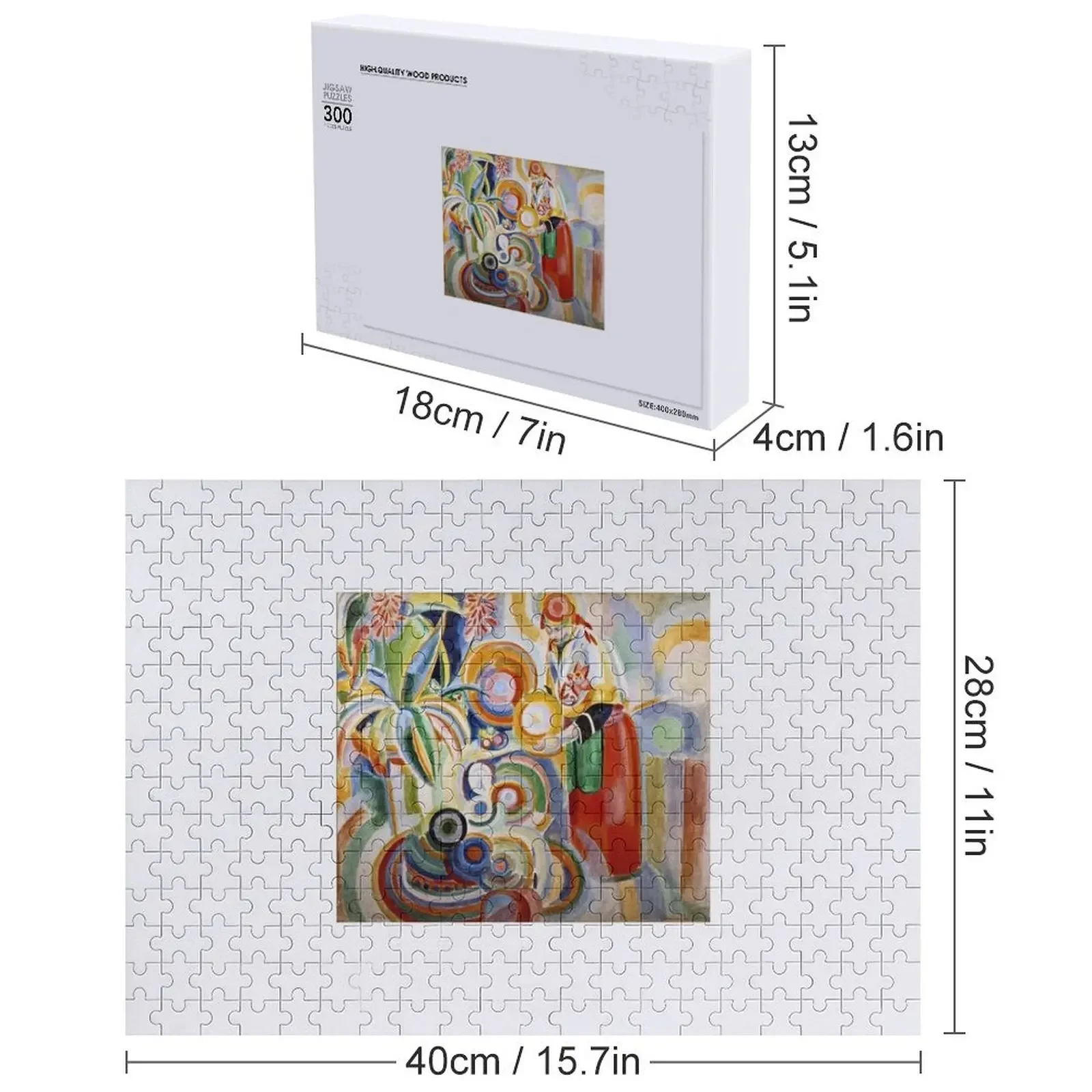 โรเบิร์ต เดลาเนย์ - จิ๊กซอว์รูปผู้หญิงชาวโปรตุเกส จิ๊กซอว์แบบกำหนดเอง ชื่อ ของเล่นไม้ ของเล่นเด็กแบบกำหนดเอง จิ๊กซอว์