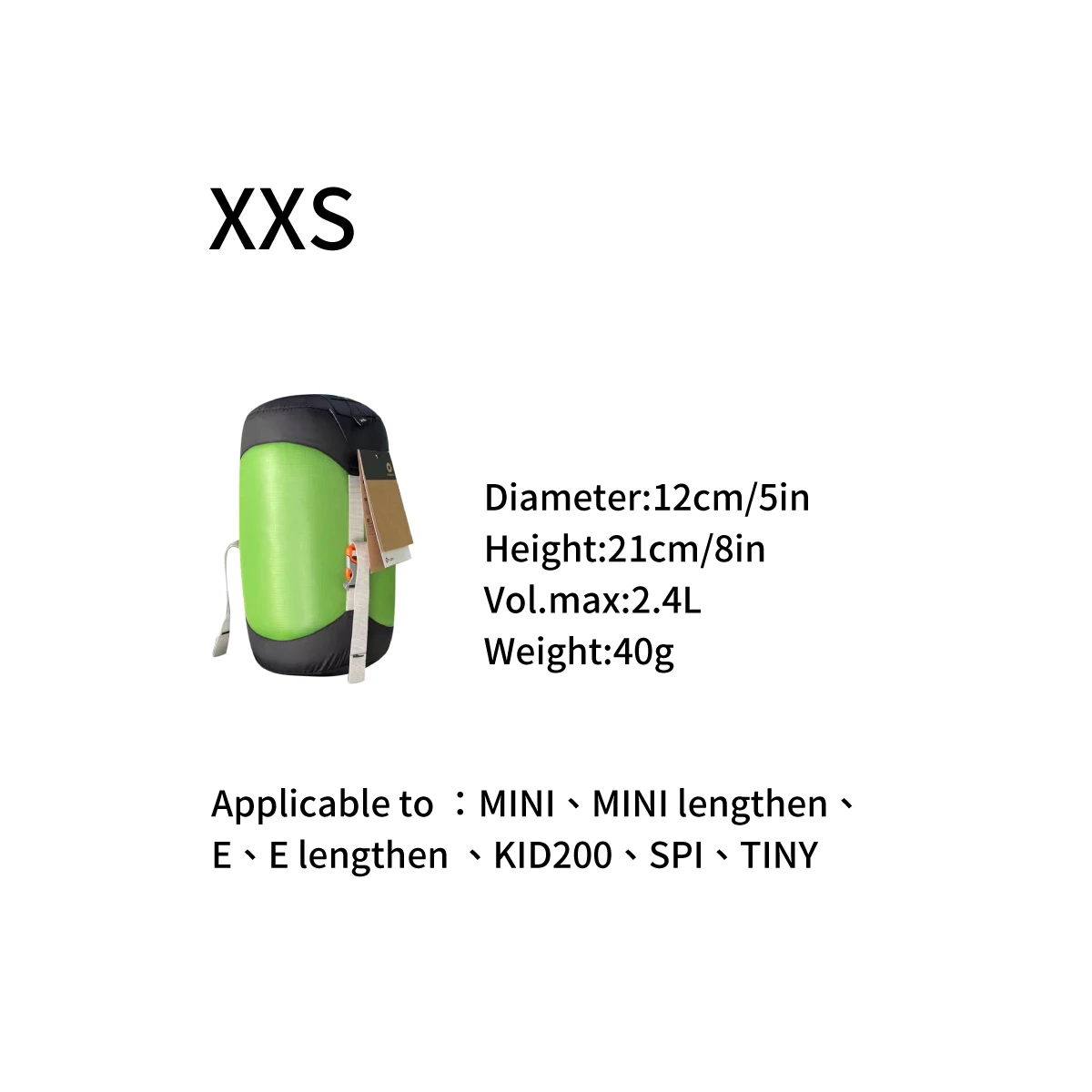 AEGISMAX Outdoor Camping Wasserdichter Kompressionssack Schlafsack Zubehör Ultraleichter Sack Nylon Aufbewahrungstasche 6