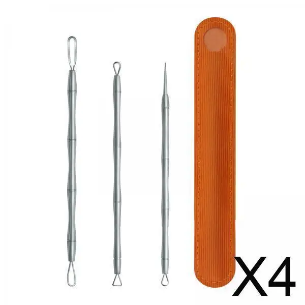 

Профессиональный набор инструментов для удаления угрей из нержавеющей стали для удаления прыщей для белых угрей на лбу