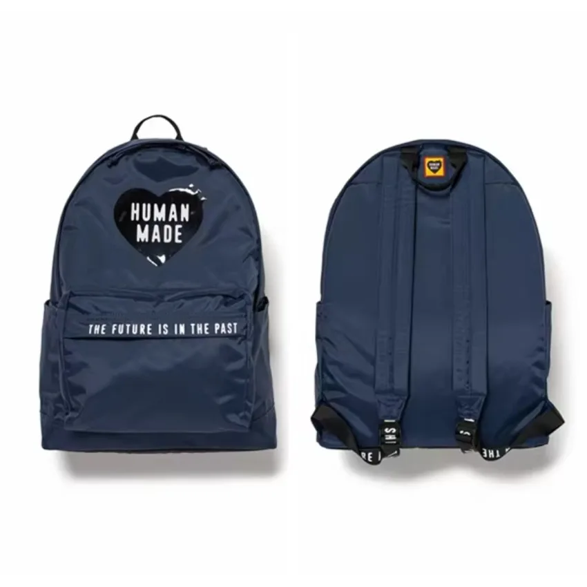 2026 New HUMAN MADE Backpack Unisex Lightweight Nylon Oxford Fabric Casual Commute Travel Daily School