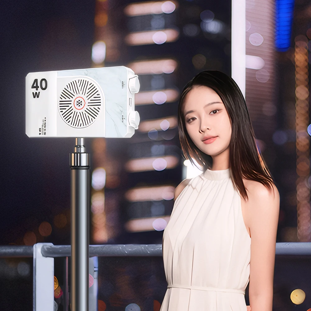 40W LED Camera Light 2800K-9000K RGB Video Light 4400mAh Rechargeable Photography Lighting for Photography