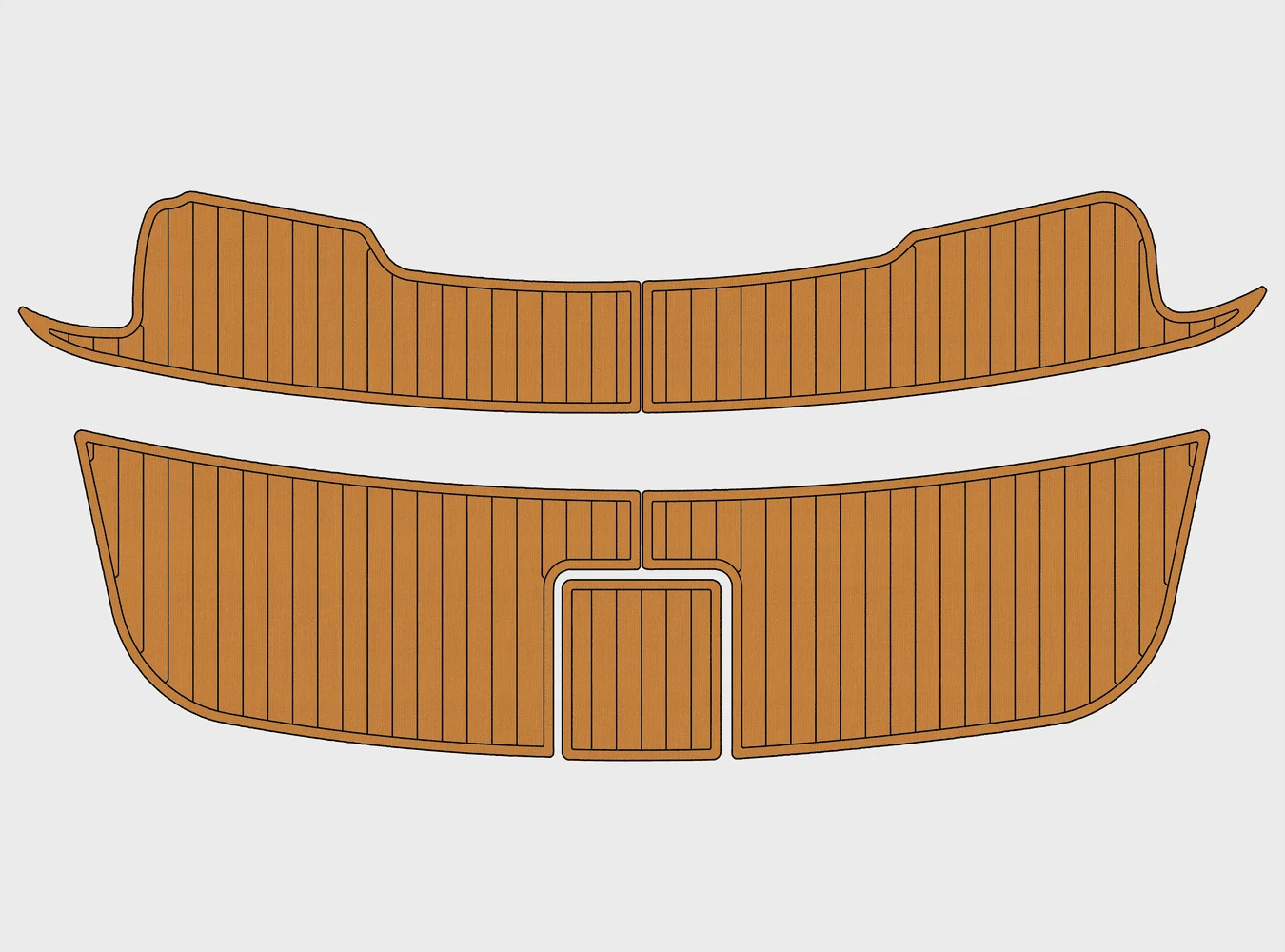 

1997-1999 Sea Ray 370 Sundancer 1/4" 6mm EVA foam Non-Slip PVC Teak Decking marine Mat seadek aqua carpet Marine Floor