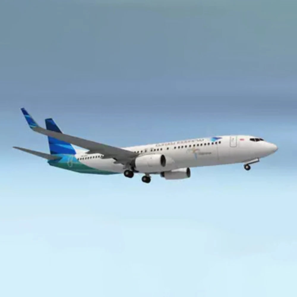 1:100 Indonesia Airlines Boeing 737‑800 3D Micromodels Unassembled DIY Paper Plane Model Kit For Aviation Hobby Collectors