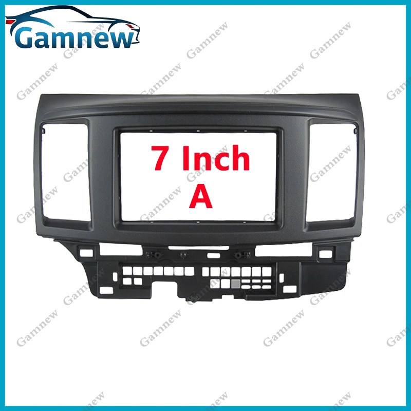 7 inch 2DIN Car Fascia Radio Panel For Mitsubishi Lancer x Galant Fortis Proton Inspira Frame Kit Install Facia Face Plate
