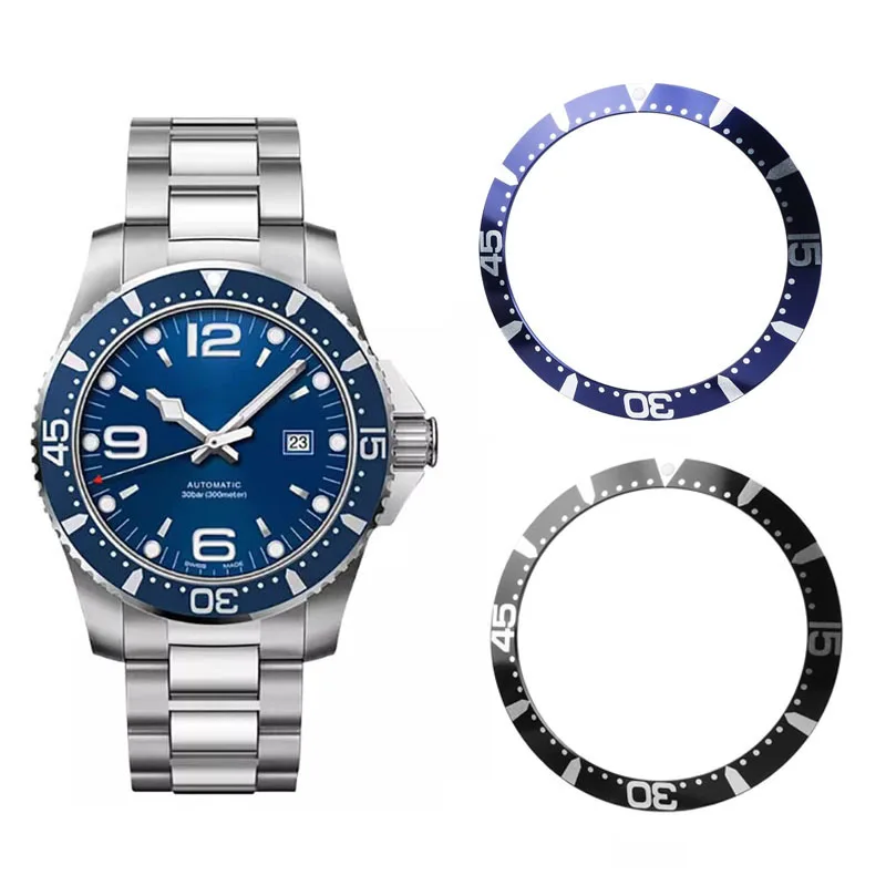 

Для Longines L3.742 Series Old Conquest ‌ Алюминиевый безель для дайверских часов, внешний ободок L3.742.4.96.6, масштабный ободок, диаметр циферблата 41 мм, 44 мм
