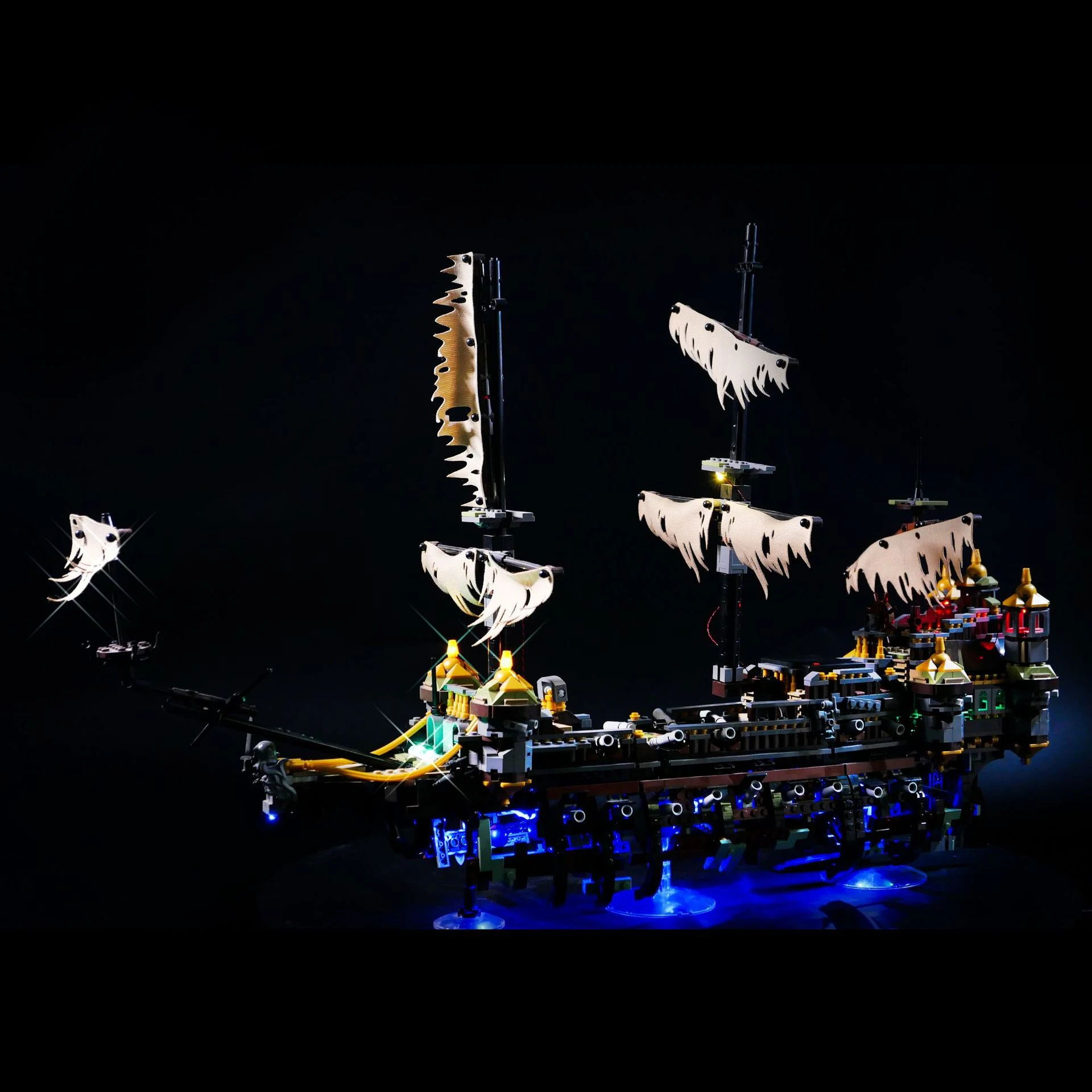 

DIY LED Lighting Kit for Pirate Ship 71042 Style Building Blocks Remote-Control Light Accessories (No Bricks Included)