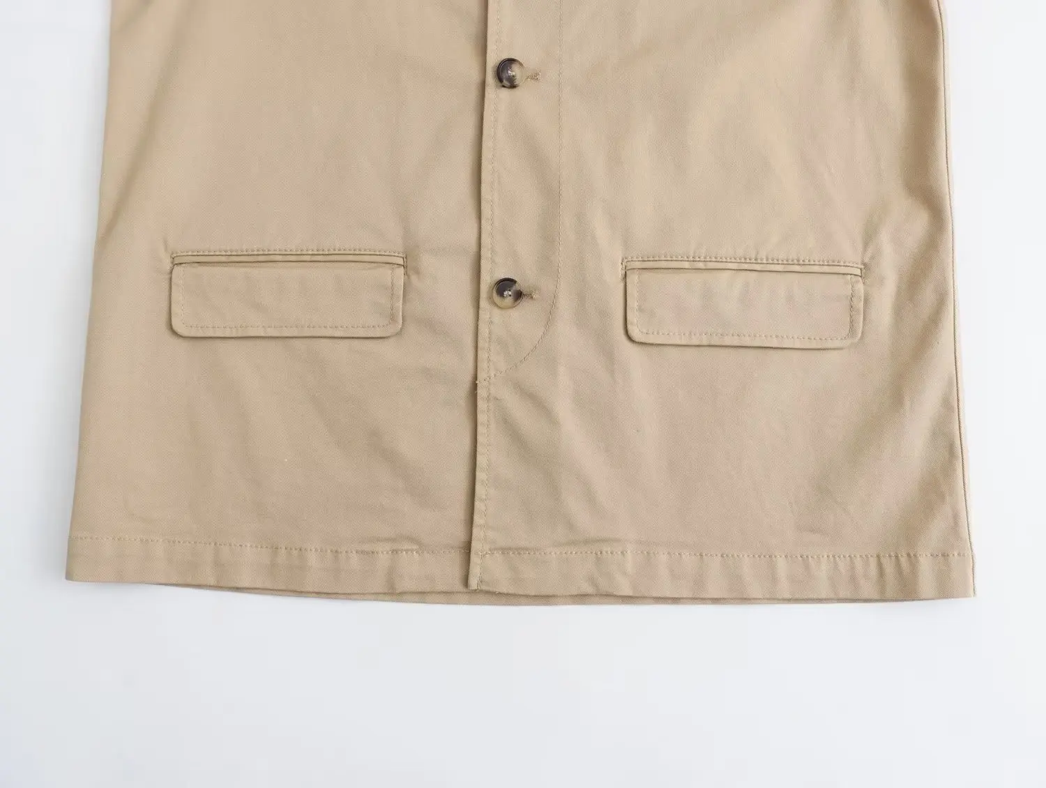 Dave & Di jas kasual wanita mode Inggris Retro Khaki atasan jaket blazer Vintage