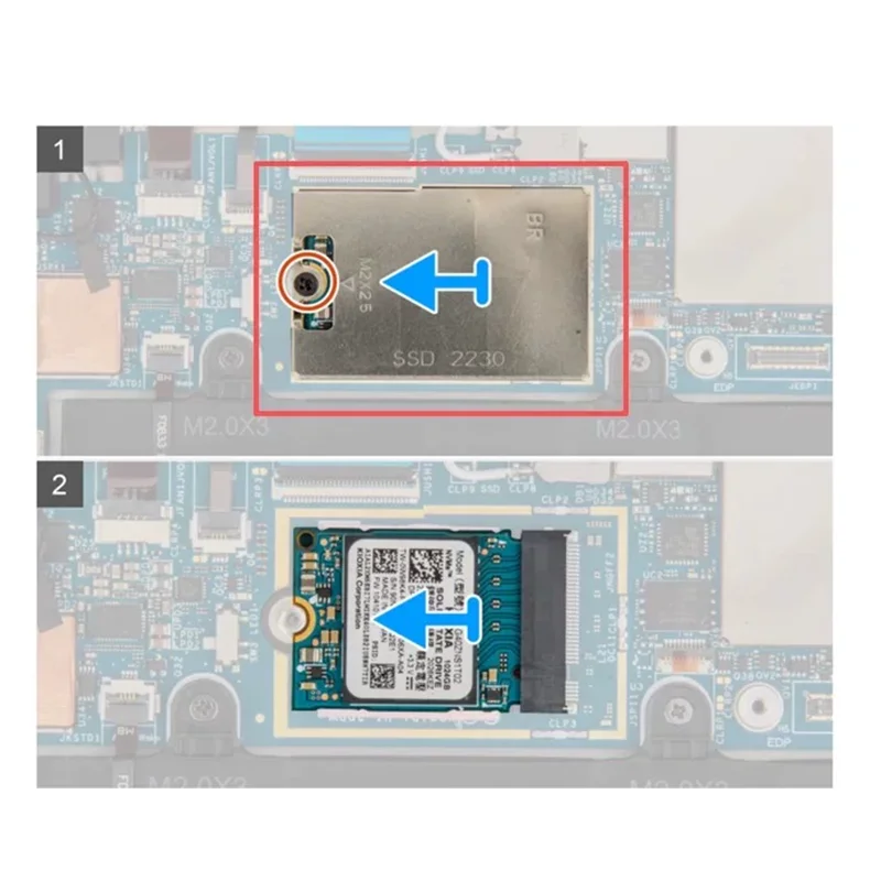 Thermal Shield / Access Door Bracket for M.2 SSD Storage Drive X3JKG For Dell OEM Latitude 7320 Detachable