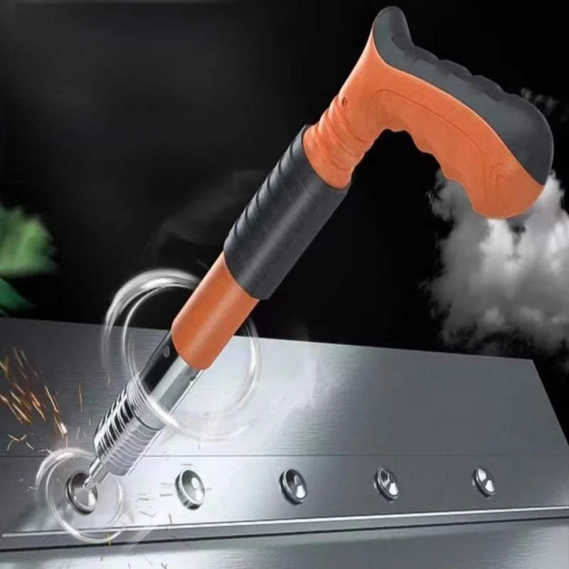 

Handheld Nail Gun Woodworking And Decoration Integrated Air Nailer Home DIY Installation Wall Fastener Rivet Gun Manual Tools