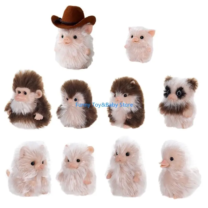 

Standing Realistic Animal Plush Doll Featuring Hair Implantation Technology For Sensory Education And Play C90B