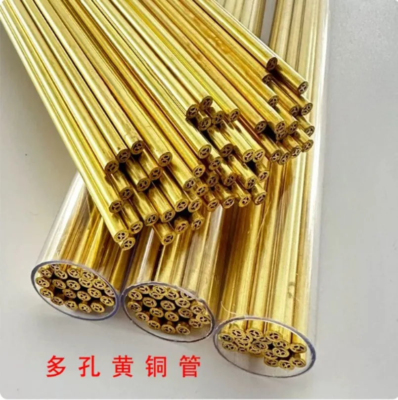 Electrodes Multi-Channel Brass Tube For CNC Wire EDM Drilling Part 1.0-3.0*400mm