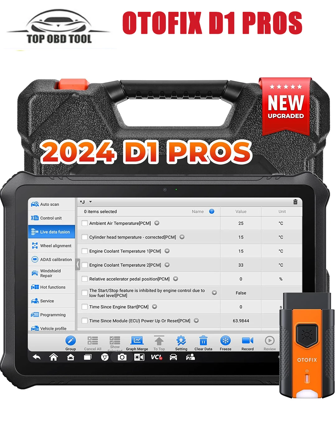 

OTOFIX D1 PROS BiDirectional Scan Tool Upgraded of D1 PRO Bluetooth Scanner ECU Coding Diagnostic Scanner Tool FCA 2-Year Update