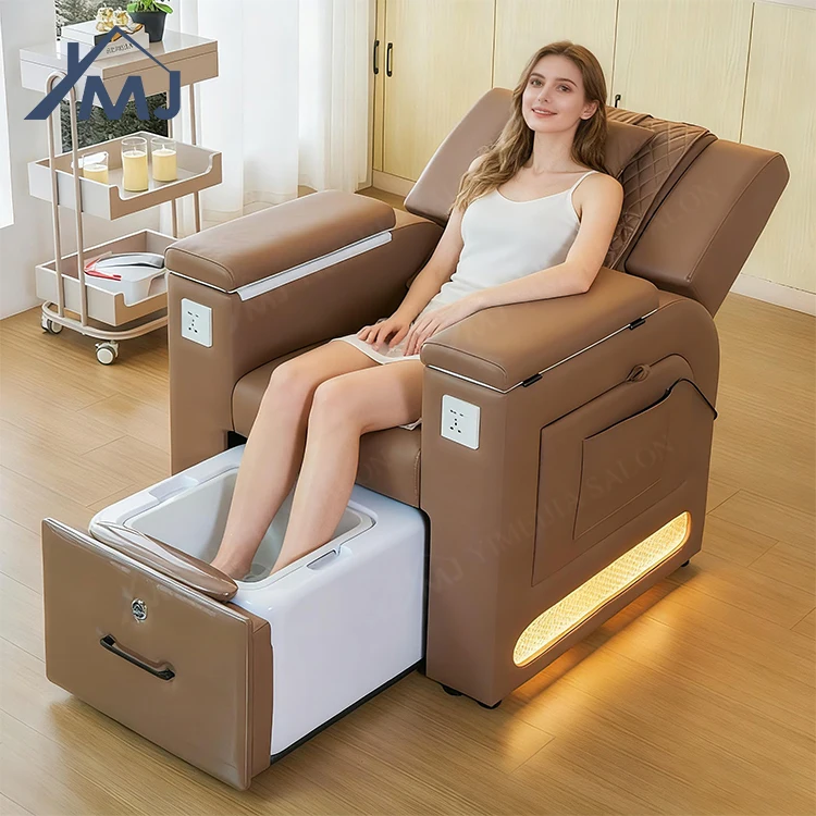 Salon Multifunction Hand Nail Foot Spa Massage Station No Plumbing Spa Massage Pedicure Chair