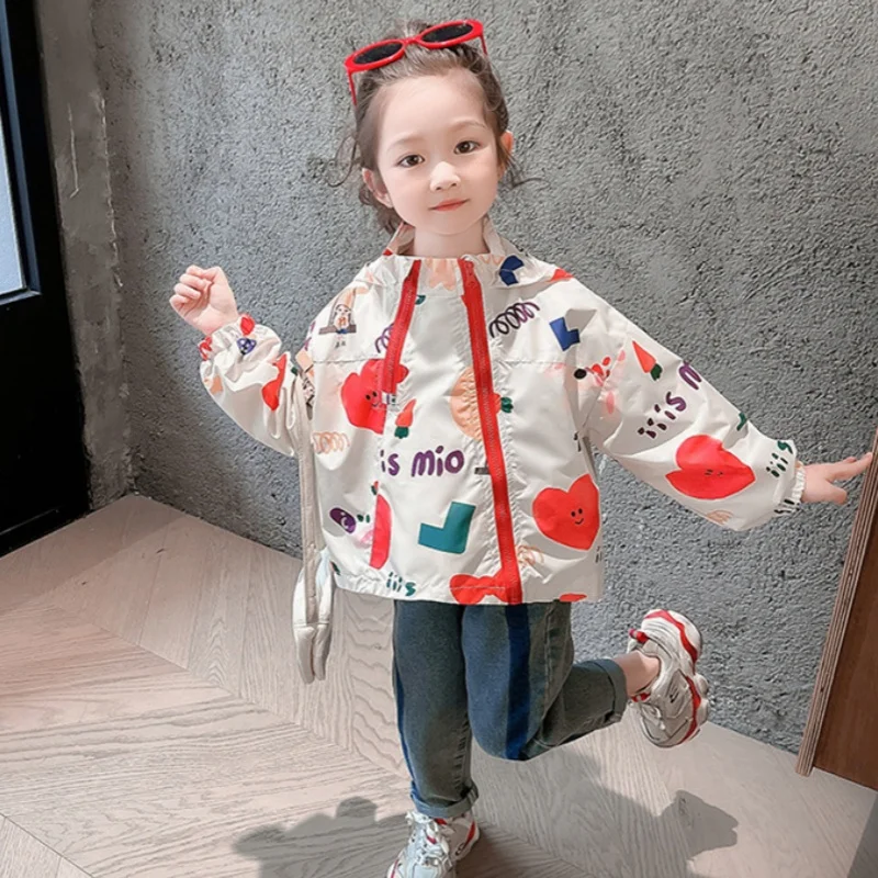 Girls Coat Overcoat Jacket Windbreak Outerwear 2024 In Stock Spring Autumn Cotton Plus Size Teenagers Children's Clothing