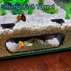 Fish and shrimp aquarium tunnel cave hiding and observation window/shelter for residents' comfort at the bottom, aquatic decorat