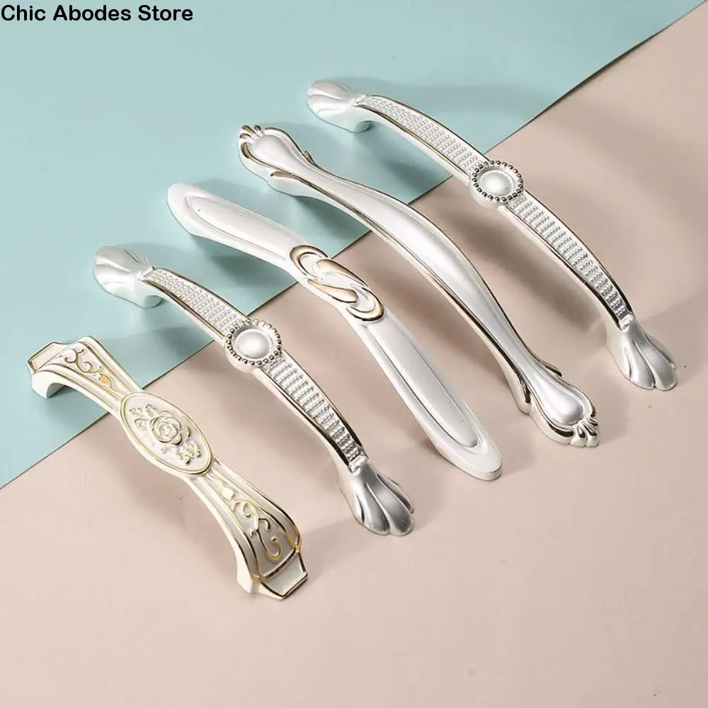 

Rust-Resistant Drawer Handle Easy-Grip Design Sturdy Cabinet Knobs Elegant Wear Resistance Dresser Furniture Door Knobs Wardrobe