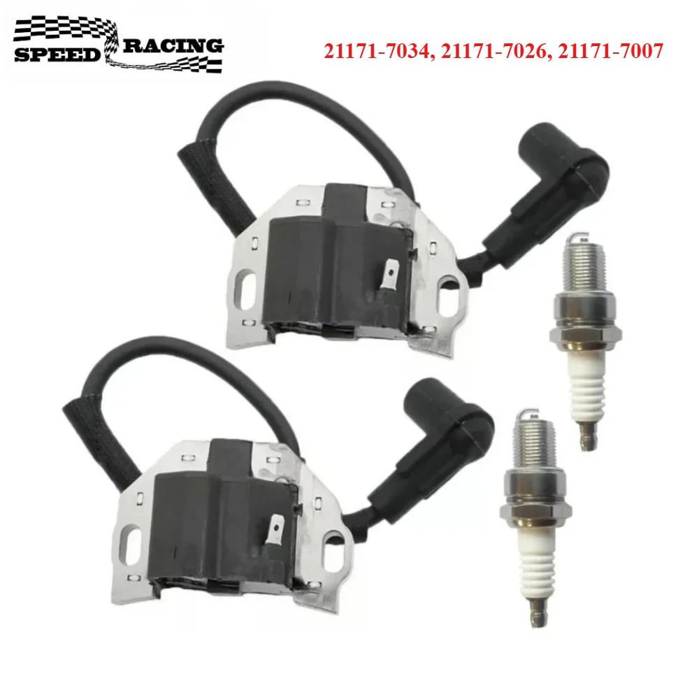 

21171-0743 21171-0711 21171-0738 21171-7047 Катушка зажигания 2 шт. со свечой зажигания для двигателей серии KAWASAKI FR FS FX