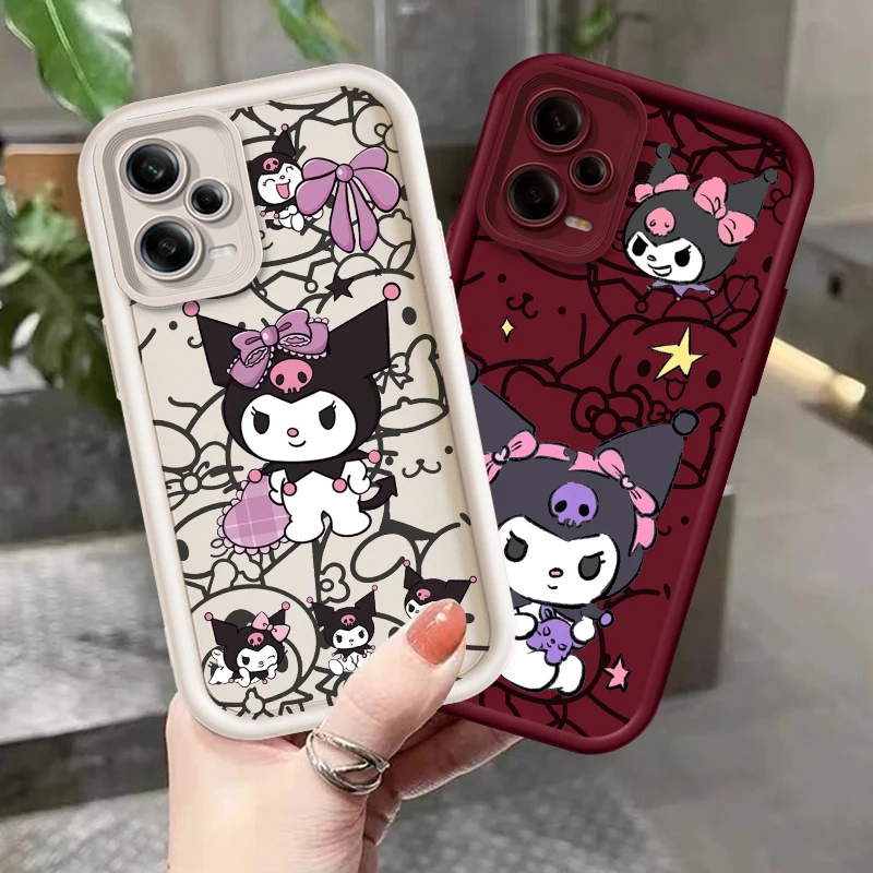 K-Kuromis Cute Cartoon Anime Eye Ladder For Xiaomi Redmi Note 13 12 12C 11 11S 10 10C 10A 9C 9A Pro 5G Cover Phone Case